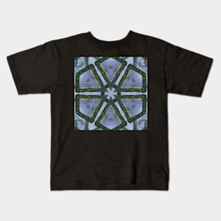 Abstract Sci-fi bio-tech Kaleidoscope pattern (Seamless) 13 Kids T-Shirt